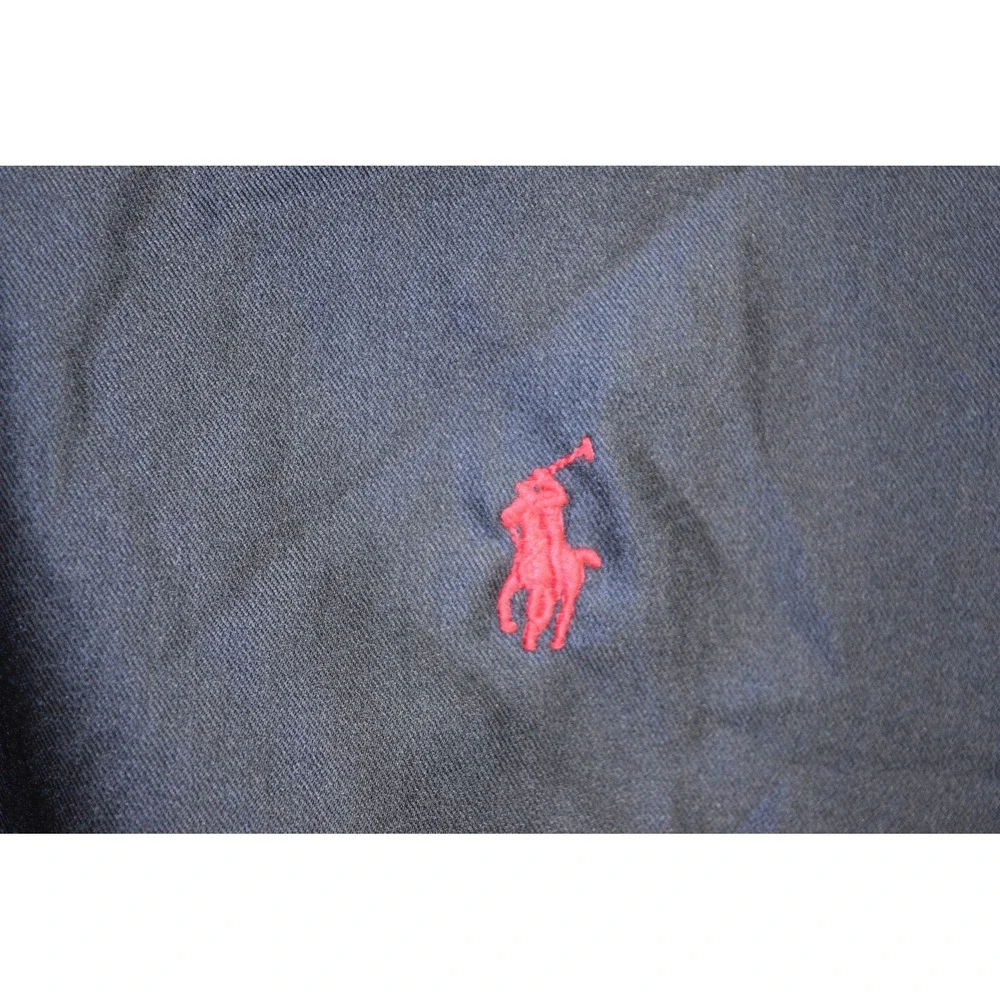 Polo Ralph Lauren SLIM FIT Long Sleeve Button Down Shirt MENS L Shiny Black